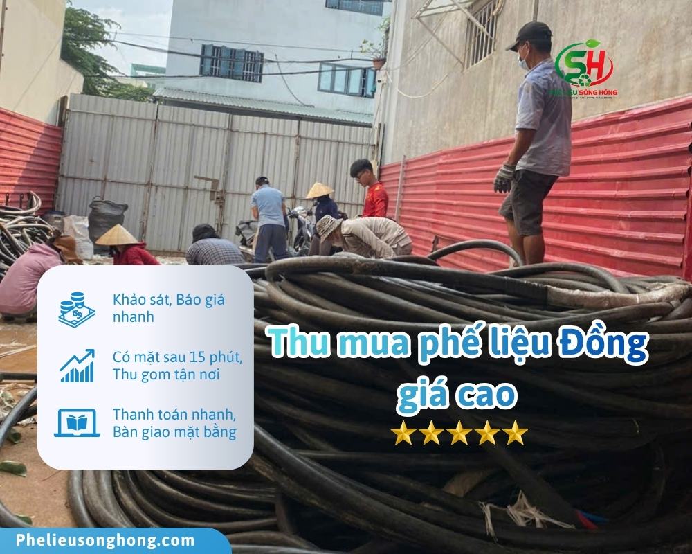 Thu mua phế liệu Đồng giá cao - Phế liệu Sông Hồng