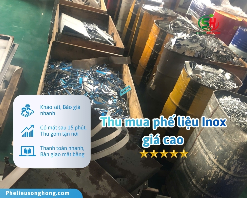 Phế liệu Sông Hồng - Chuyên thu mua phế liệu inox giá cao