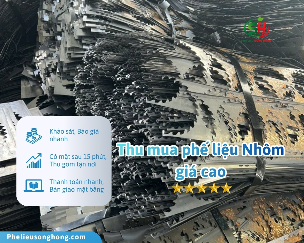 Phế liệu Sông Hồng - Chuyên thu mua phế liệu nhôm giá cao