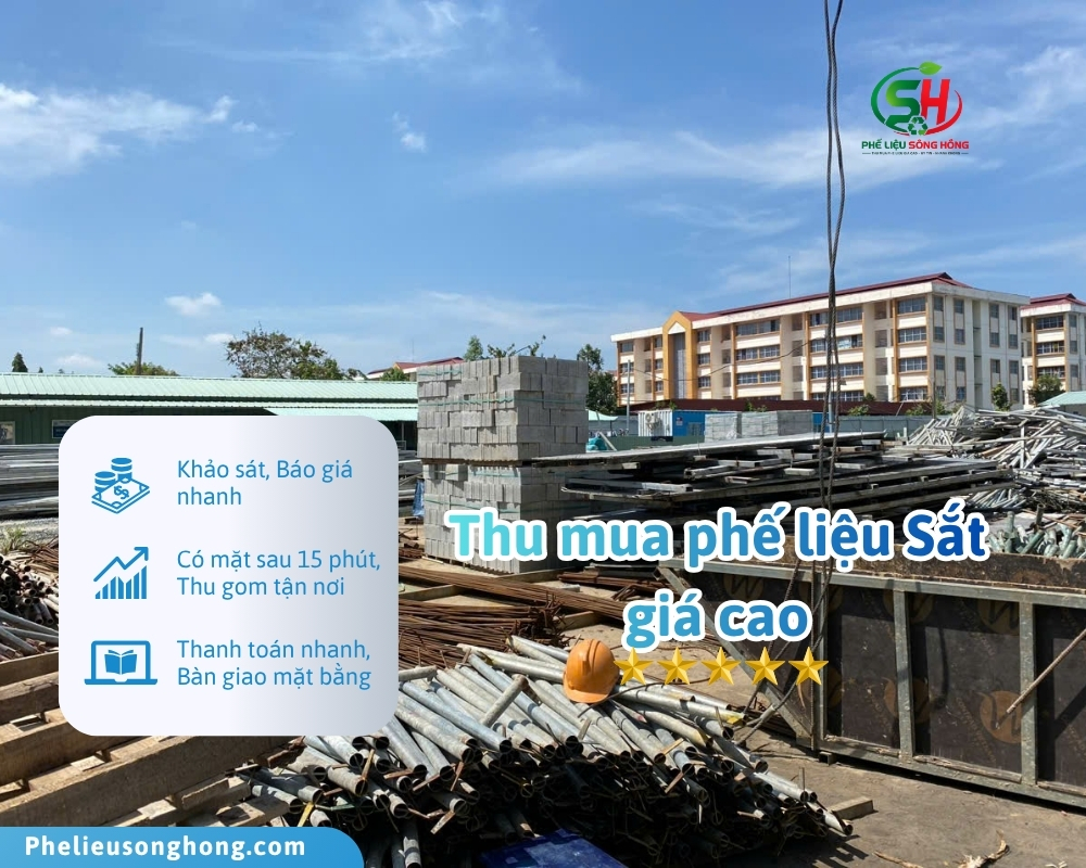 Phế liệu Sông Hồng - Chuyên thu mua phế liệu sắt giá cao