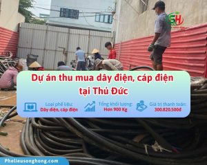Thu mua dây diện tại Thủ Đức - Phế liệu Sông Hồng